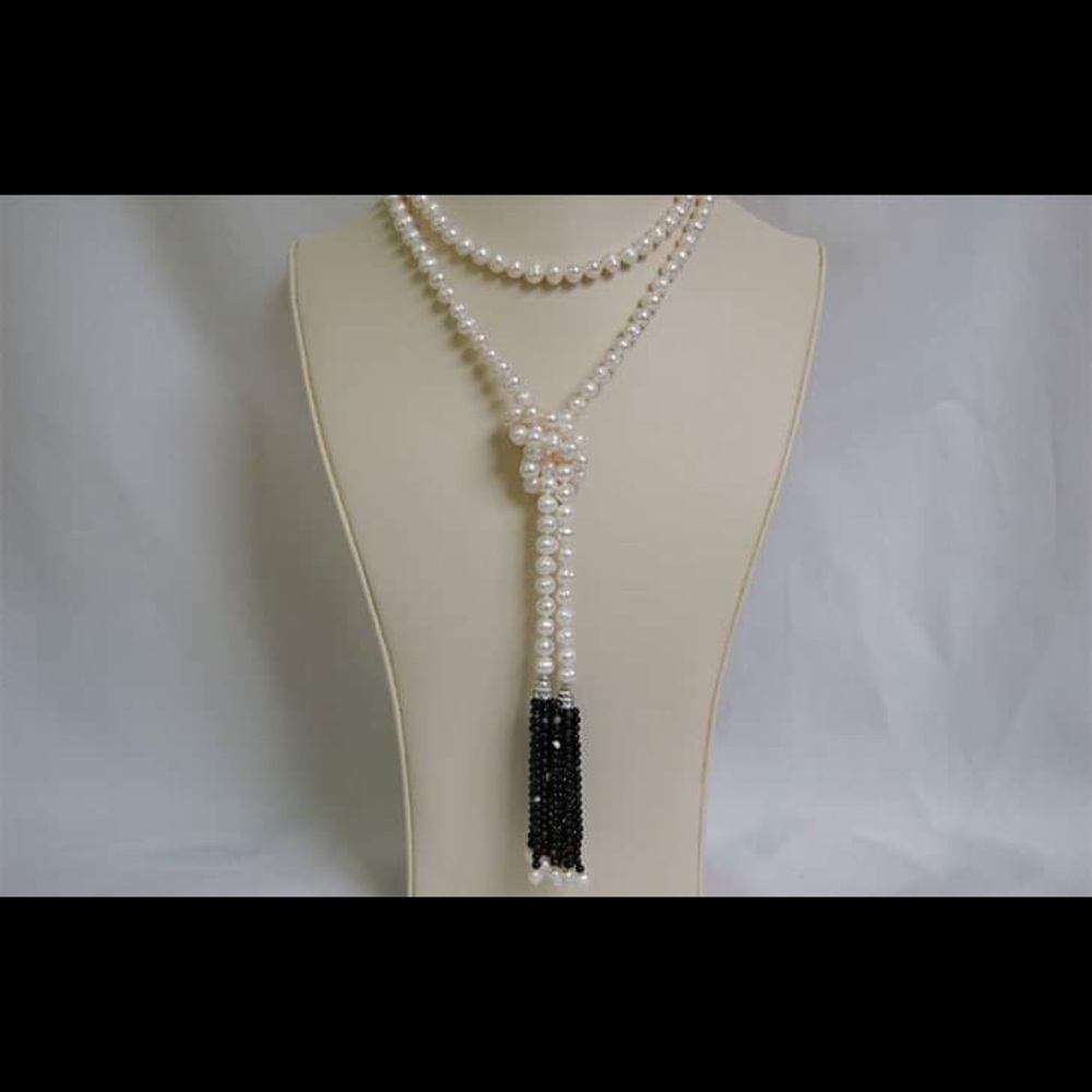 Lariat Stylish Pearl Necklace